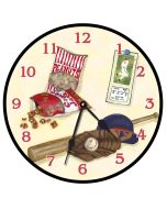 Play Ball Round Clock Personalized with Child's Name
