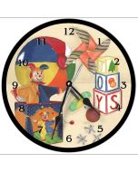 Toys Round Clock Personalized with Child's Name