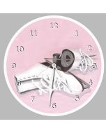Ice Skates Round Clock Personalized with Child's Name