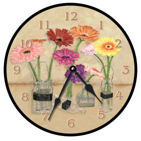 Gerber Bottles Round Clock Personalized with Child's Name