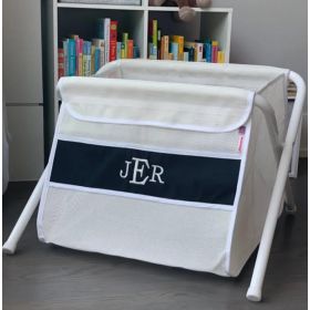 Personalized Mesh Toy Box in Black