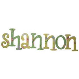 Shannon Bugs and Dots Hand Painted Wooden Wall Letters