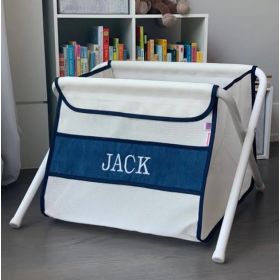 Personalized Mesh Toy Box in Denim