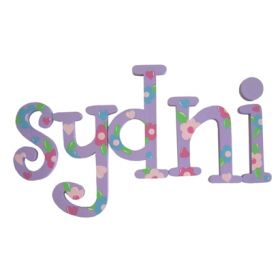 Sydni Posies Hand Painted Wooden Wall Letters