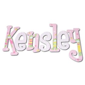 Kensley Fashion Frog Hand Painted Wooden Wall Letters
