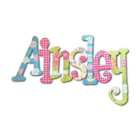 Ainsley Green Daisy Garden Hand Painted Wooden Wall Letters