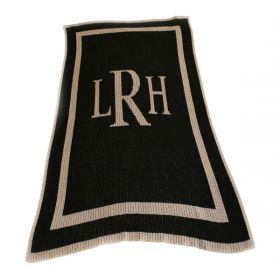 Classic Blanket with Monogrammed Initials
