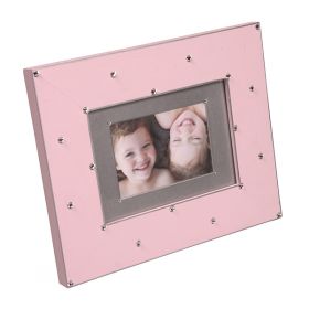 Bling Around the Rosey Handpainted Wooden Picture Frame