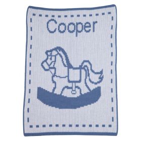 Single Rocking Horse Blanket with Name