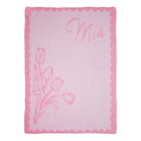 Tulips Stroller Blanket with Name