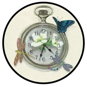 Moments In Time Round Clock Personalized with Child's Name