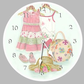 Week End at Grandma's Round Clock Personalized with Child's Name