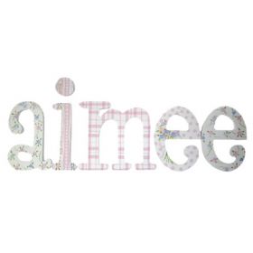 Aimee Country Cottage Hand Painted Wooden Wall Letters