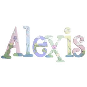 Alexis Frog Princess Hand Painted Wooden Wall Letters