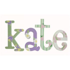 Kate Garden Hand Painted Wooden Wall Letters