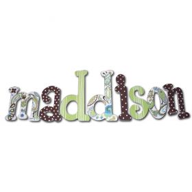 Maddison Splash Hand Painted Wooden Wall Letters