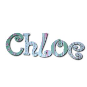 Chloe Shabby Chic Hand Painted Wooden Wall Letters