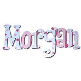 Morgan Strawberry Truffles Hand Painted Wooden Wall Letters