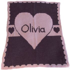 Heart with Banner Blanket with Name