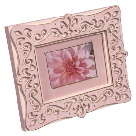 Pink Handpainted Wooden Bling Picture Frame