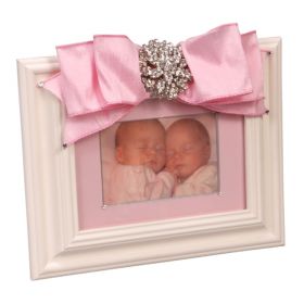 Baby Girl Picture Frame with Brooch