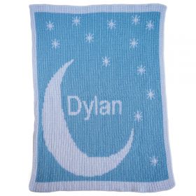 Moon & Stars Blanket with Name