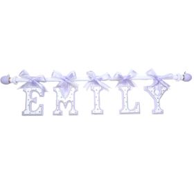 Spoiled Rotten Wooden Emily Hand Painted Wall Letters with Bling (priced with 3 letters)