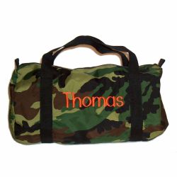 Children's Personalized Duffle Bag in Camo with Name