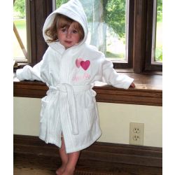 Hooded Bathrobes Personalized with Name and Multiple Designs