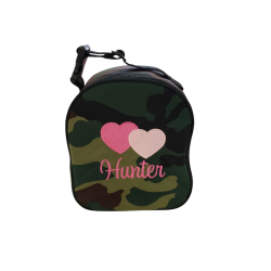 Personalized Girls Green Camo Insulated Lunch Box with Name & Multiple Designs